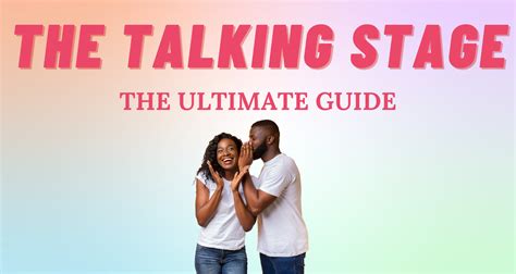 how to move from the talking stage to dating